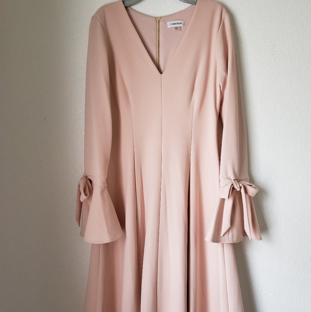 Calvin Klein blush pink dress